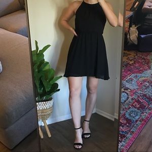 Lush, Chiffon Little Black Dress, size L